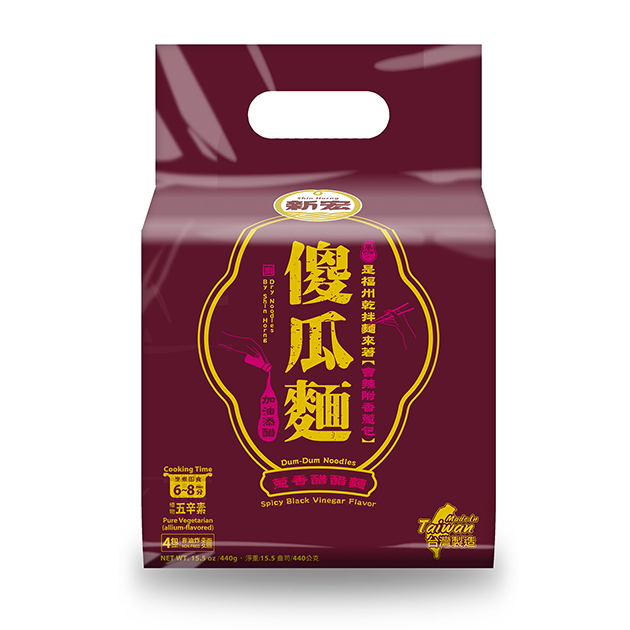 傻瓜麵-蔥香醋醋麵 440g<br><span>【植物五辛素】<br><span>$ 169/包