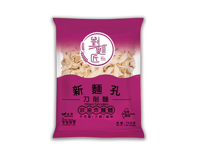 劉麵匠-刀削麵 75g<br><span>【全素】<br><span>$15/包