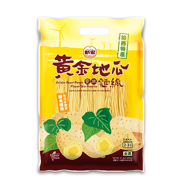 黃金地瓜麵線 600g<br><span>【全素】<br><span>$ 99/包