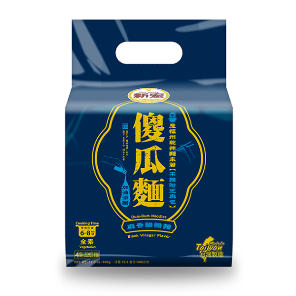 傻瓜麵-麻香醋醋麵 440g<br><span>【全素】<br><span>$ 169/包