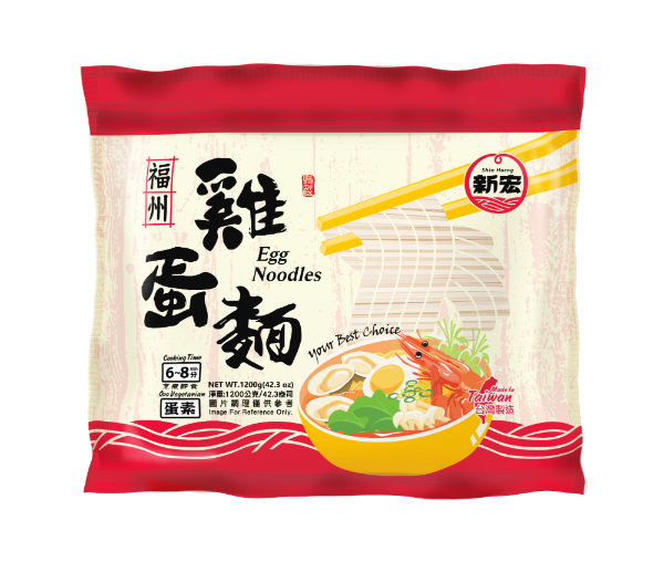 雞蛋麵 1200g<br><span>【蛋素】<br><span>$129/包